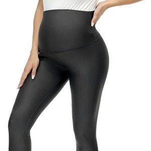 Brand New in Bag HOFISH Pleather Maternity Leggings - Size Small